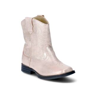 Wonder Nation Big Girls Cowboy boots Cowgirl Boots 
Pink/gold Sparkle Boots